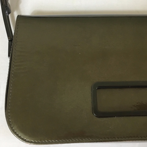 Stuart Weitzman Olive Green and Black Purse - Picture 4 of 5